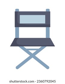 movie director chair icon isolated