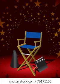 Movie Director Chair Illustration