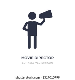 movie director icon on white background. Simple element illustration from People concept. movie director icon symbol design.