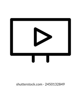 Movie Download Icon Vector Symbol Design Illustration