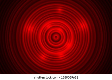 Movie ending screen abstract background. Retro design element red circles signboard. Vector illustration EPS 10