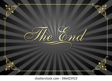 Movie ending vector screen