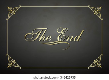 Movie ending vector screen