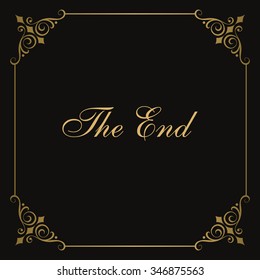 Movie ending vector screen