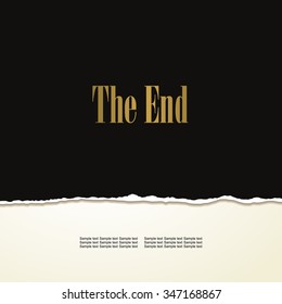 Movie ending vector screen