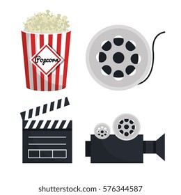 Movie entertainment elements icon