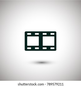 Movie, film, camera, technology, record, video, cinema vector icon