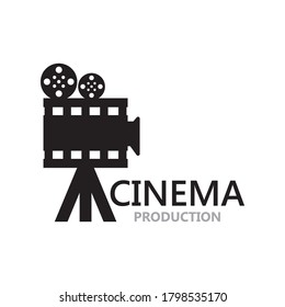 Movie film cinema logo design template