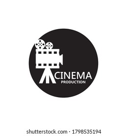 Movie film cinema logo design template