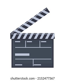 movie film clapperboard icon isolated