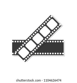 Movie film frame icon. vector illustration