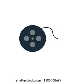 movie film icon. Element of web icon for mobile concept and web apps. Colored isolated movie film icon can be used for web and mobile. Premium icon on white background