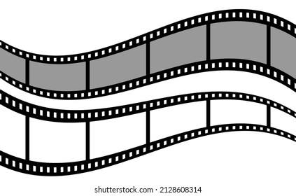 Movie film illustration vector frame