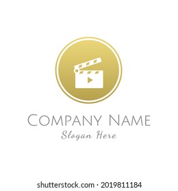 Movie film logo design template