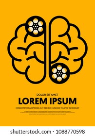 Movie and film modern retro vintage poster background. Design element template can be used for backdrop, brochure, leaflet, publication, vector illustration