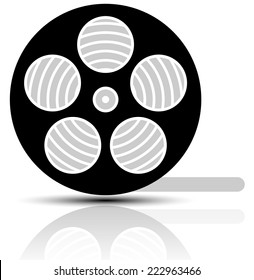 Movie, film reel clip art