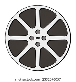 Movie Film  Reel , vector illustration