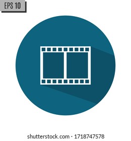 movie film strip vector icon