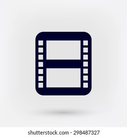 movie film strip vector icon
