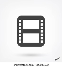 Movie Film Strip Vector Icon Stock Vector (Royalty Free) 318220106