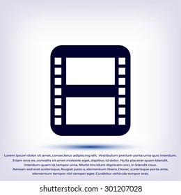 movie film strip vector icon