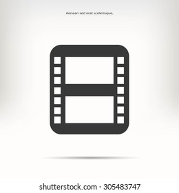 movie film strip vector icon