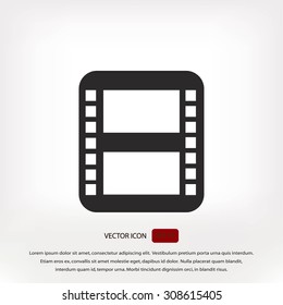 movie film strip vector icon