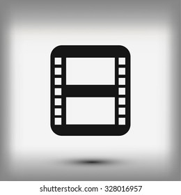 movie film strip vector icon