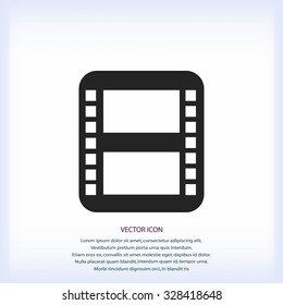 movie film strip vector icon