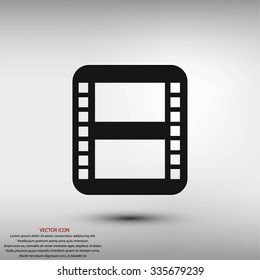 movie film strip vector icon