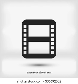 movie film strip vector icon