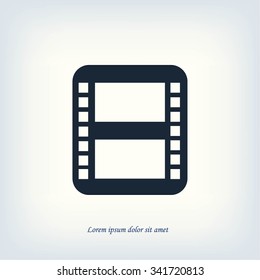 movie film strip vector icon