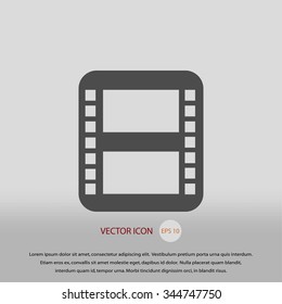 movie film strip vector icon