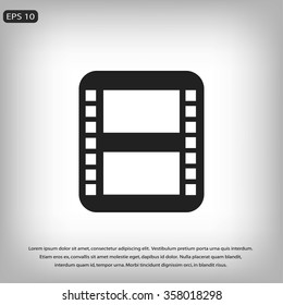 movie film strip vector icon