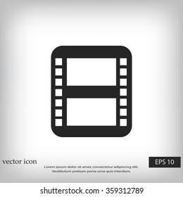 movie film strip vector icon