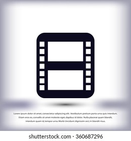 movie film strip vector icon