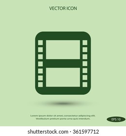 movie film strip vector icon