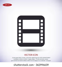 movie film strip vector icon