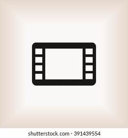 movie film strip vector icon