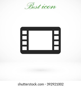 movie film strip vector icon