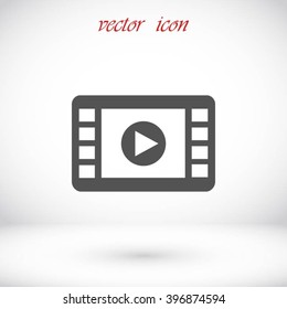 movie film strip vector icon