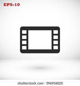 movie film strip vector icon