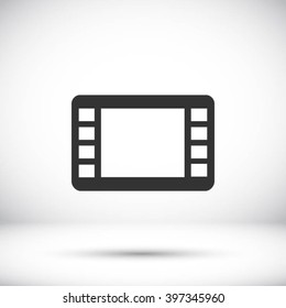 movie film strip vector icon