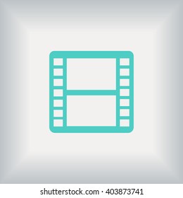 movie film strip vector icon