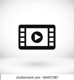 movie film strip vector icon