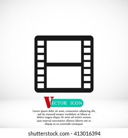 movie film strip vector icon