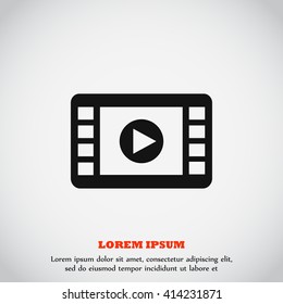 movie film strip vector icon