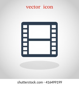 movie film strip vector icon