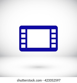 movie film strip vector icon