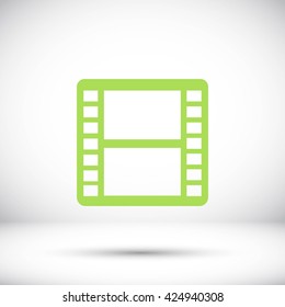 movie film strip vector icon